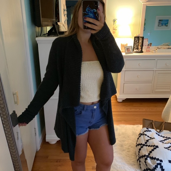 Charcoal gray oversized cardigan🌬 - Picture 1 of 3